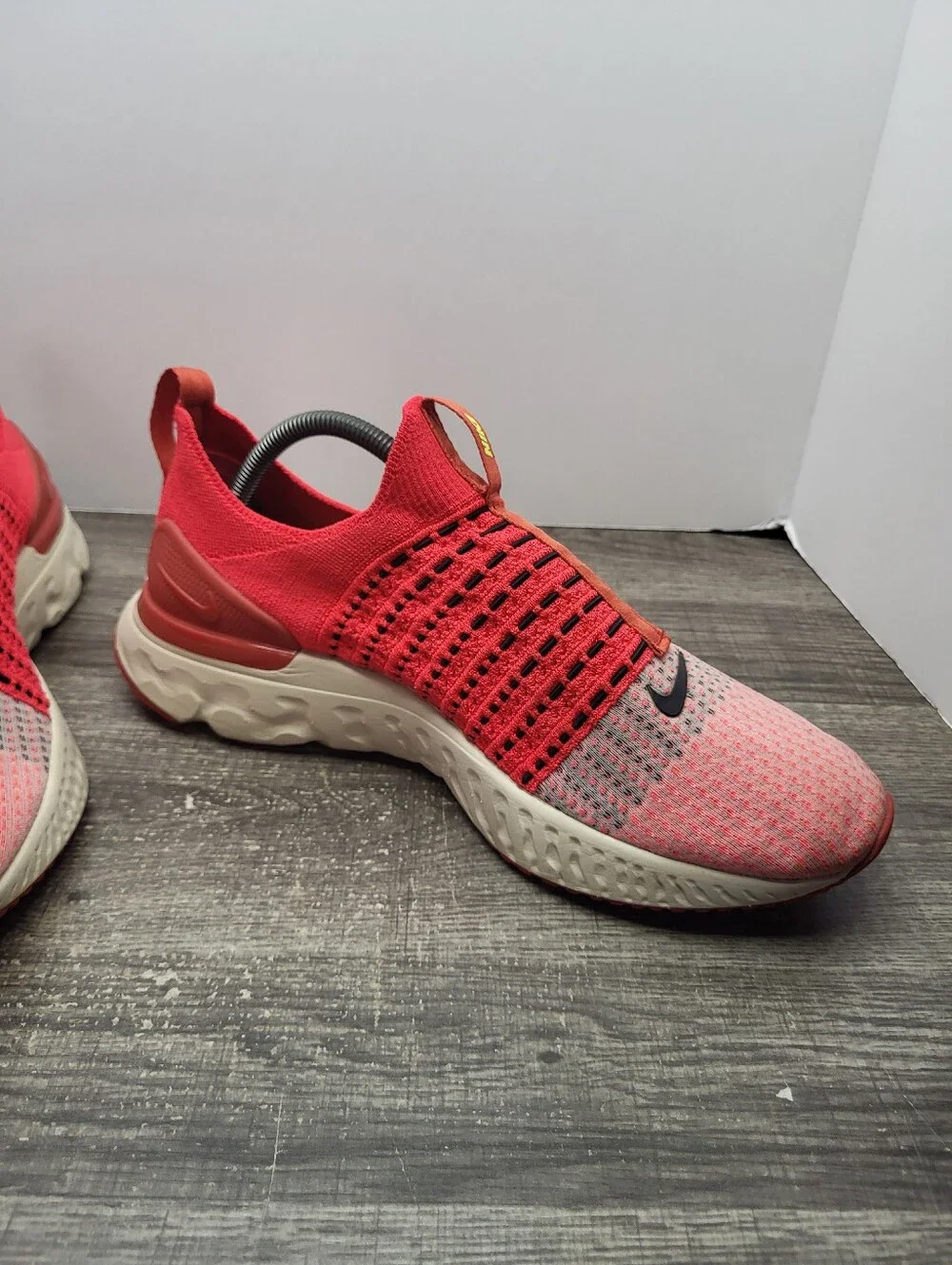 Nike React Phantom Run Flyknit 2 Siren Red Running Shoes Mens Size 10.5